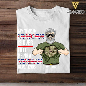 Personalized British Veterans/Soldier Tshirt Printed 22JUY-DT12