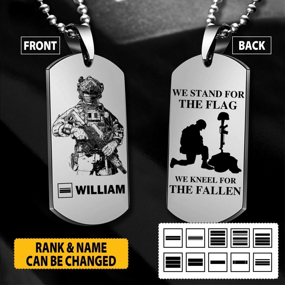 Personalized French Veterans/Soldier Necklaces Printed 22JUY-HY12