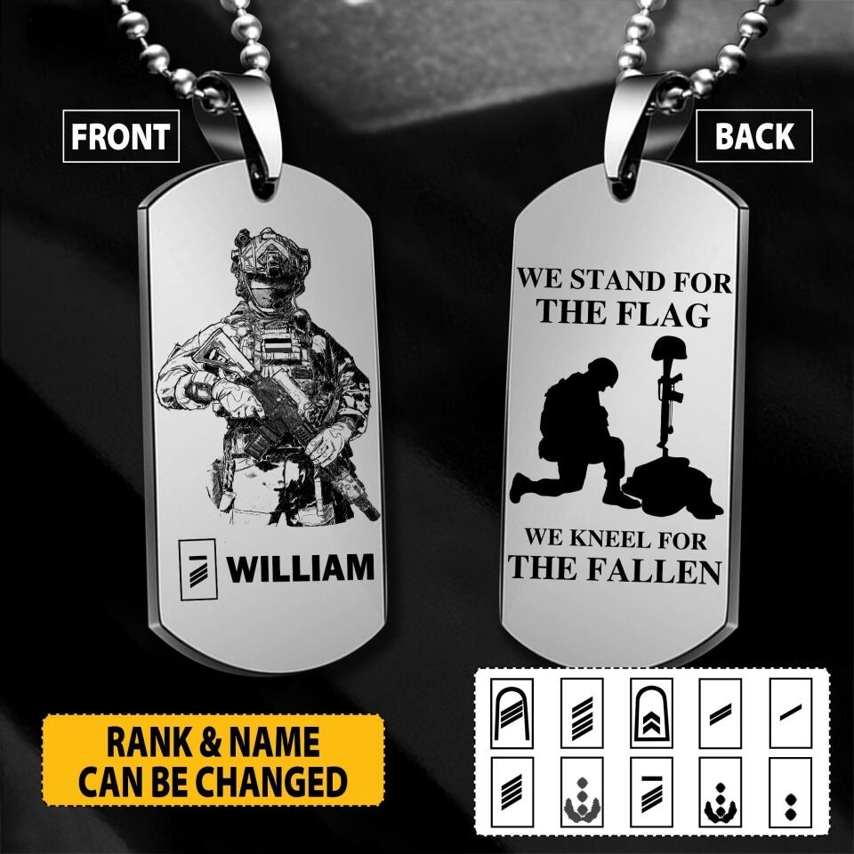 Personalized German Soldier/Veterans Necklaces Printed 22JUY-HY12