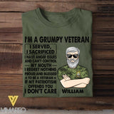 Personalized Canadian Veterans/Soldier Tshirt Printed 22JUY-HY12