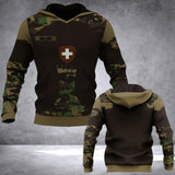 Personalized Swiss Veteran/ Solider Camo Hoodie 3D Printed QTDT1207