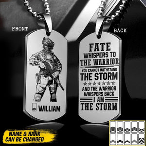 DH Personalized Netherland Soldier/Veterans Necklaces Printed DT1307
