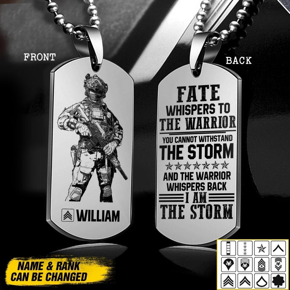 DH Personalized US Soldier/Veterans Necklaces Printed DT1307