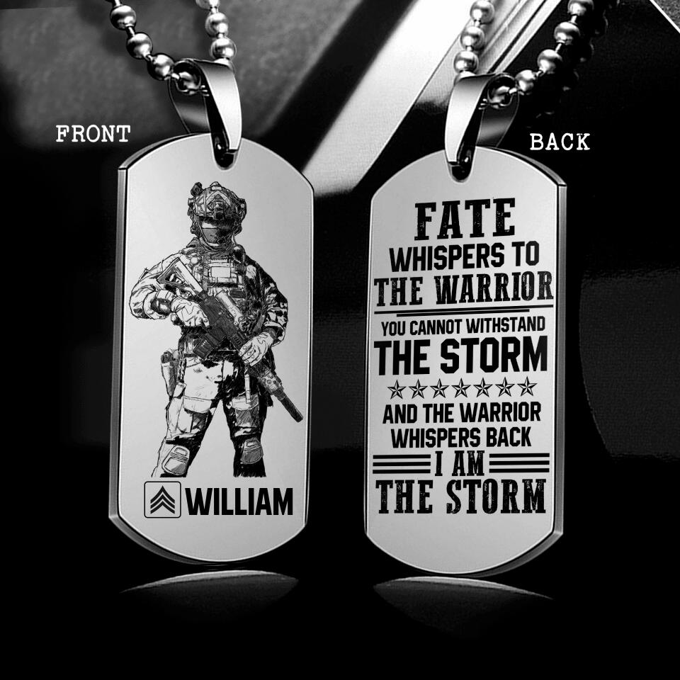 DH Personalized US Soldier/Veterans Necklaces Printed DT1307