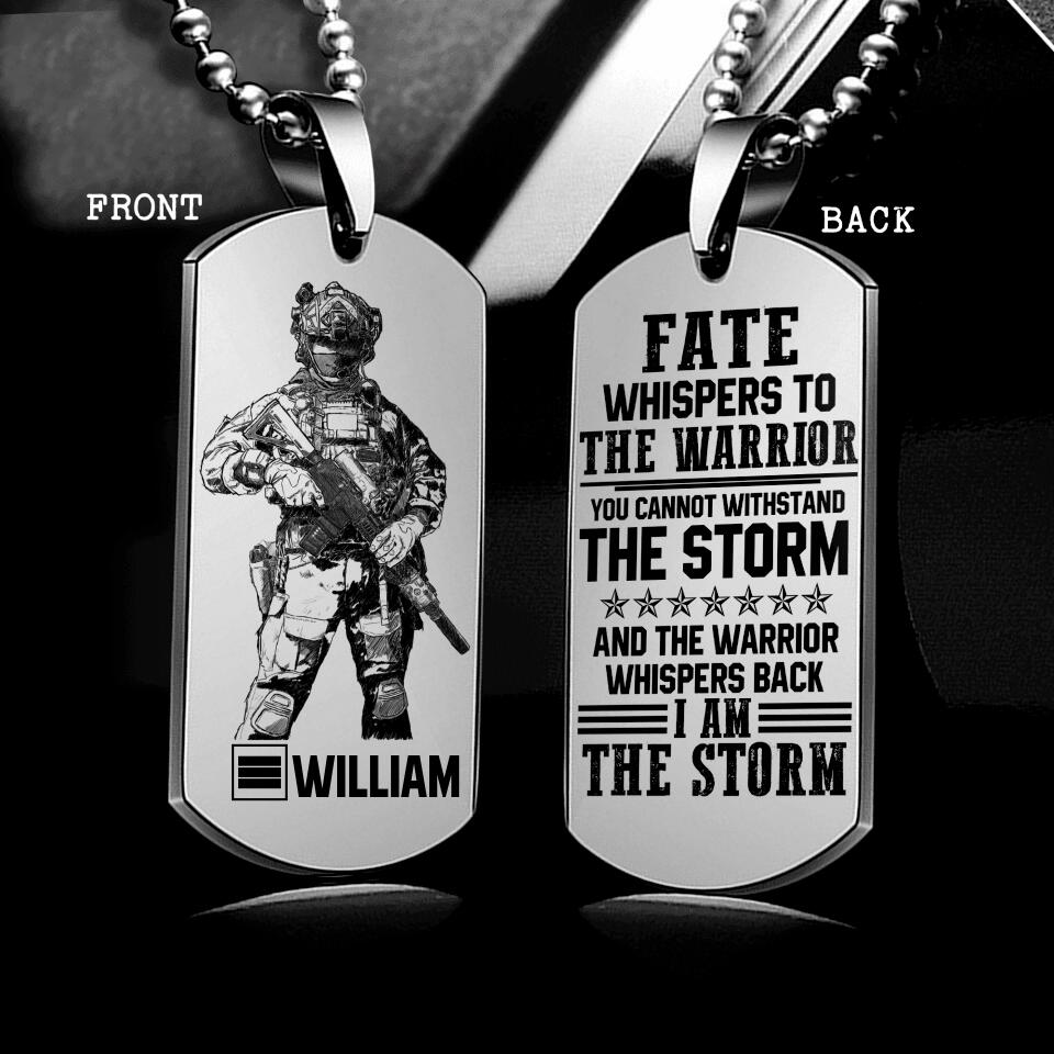 DH Personalized French Soldier/Veterans Necklaces Printed DT1307