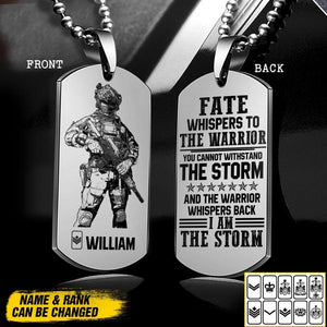DH Personalized Canadian Soldier/Veterans Necklaces Printed DT1307