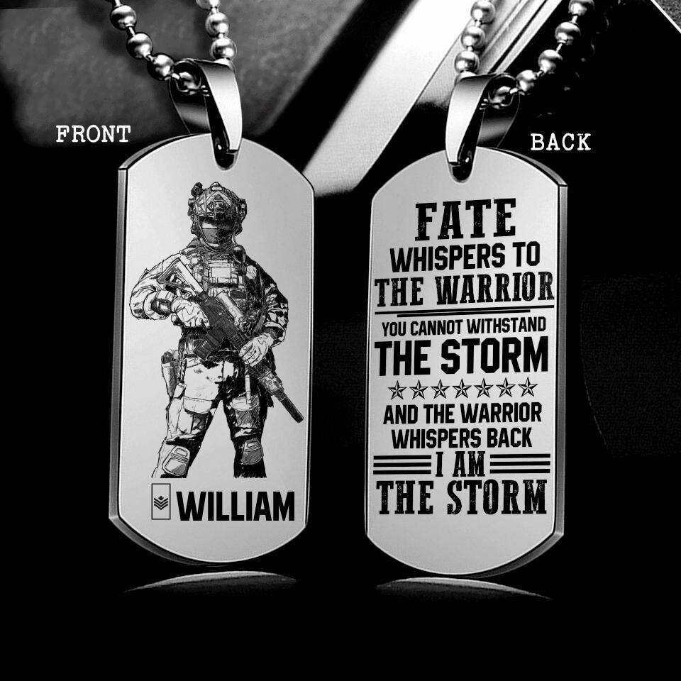 DH Personalized Canadian Soldier/Veterans Necklaces Printed DT1307