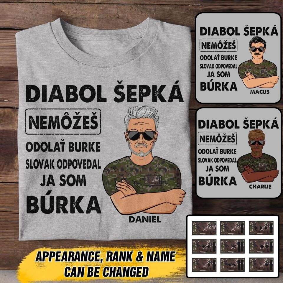 Personalized Slovak Veterans/Soldier Tshirt Printed 22JUY-HY13