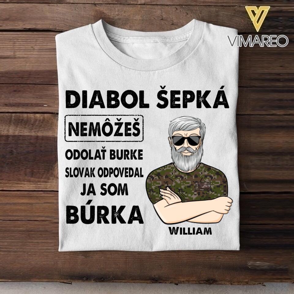 Personalized Slovak Veterans/Soldier Tshirt Printed 22JUY-HY13