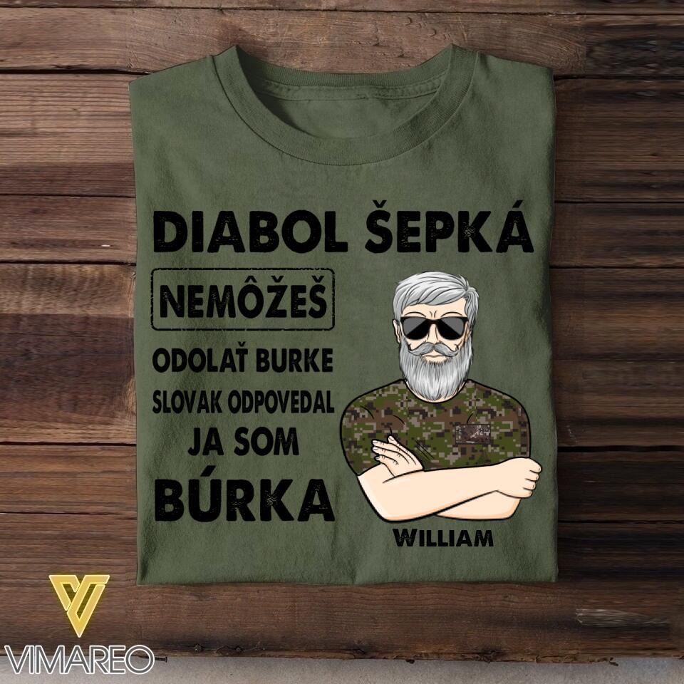 Personalized Slovak Veterans/Soldier Tshirt Printed 22JUY-HY13