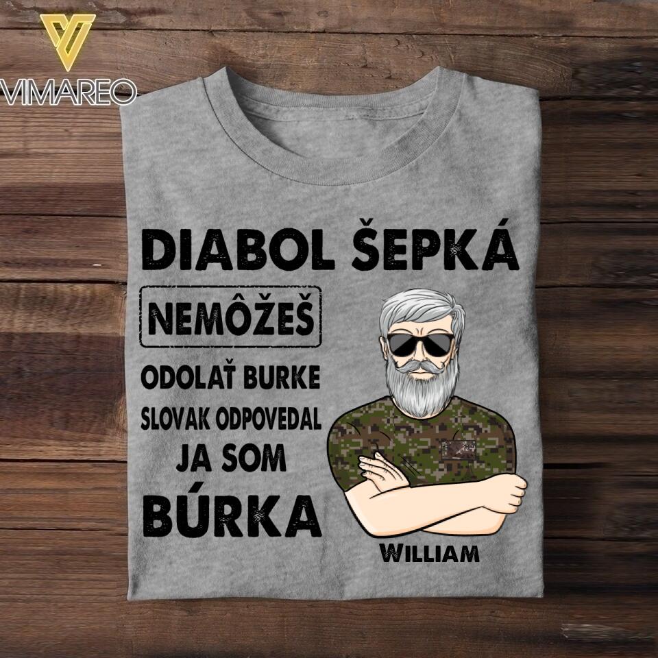 Personalized Slovak Veterans/Soldier Tshirt Printed 22JUY-HY13