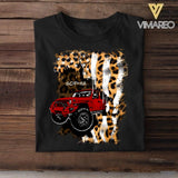 Personalized Jeep Leopard Criss Cross Tank Or Tshirt Printed QTDT1407