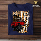 Personalized Jeep Leopard Criss Cross Tank Or Tshirt Printed QTDT1407