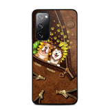 Personalized Dogs With Sunflower Phone Case Printed NQHC1407