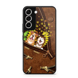Personalized Dogs With Sunflower Phone Case Printed NQHC1407