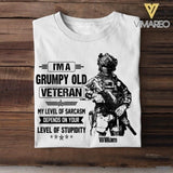 Personalized Australian Veterans/Soldier Tshirt Printed 22JUY-HQ14