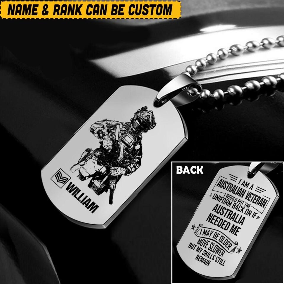 Personalized I'm A Australian Veteran Necklaces Printed DHHQ1307