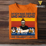 Personalized German Man Like Beer And Dogs Tshirt Printed 22JUY-DT15