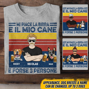 Personalized Italian Man Like Beer And Dogs Tshirt Printed 22JUY-DT15