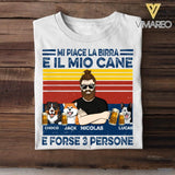 Personalized Italian Man Like Beer And Dogs Tshirt Printed 22JUY-DT15