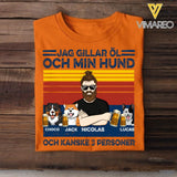 Personalized Swedish Man Like Beer And Dogs Tshirt Printed 22JUY-DT15
