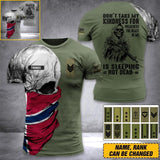 DH Personalized Norway Skull Soldier/ Veteran Tshirt 3D Printed DHDT1307