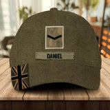 Personalized UK Veteran/ Solider Peaked Cap 3D Printed QTDT1607