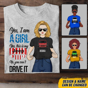 Personalized Jeep Girl Tshirt Printed 22JUY-DT16