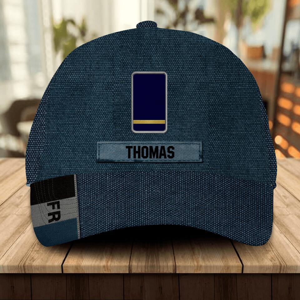 Personalized French Veteran/ Solider Peaked Cap 3D Printed QTDT1607