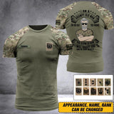 Personalized United Kingdom Oldman Soldier/ Veteran Tshirt 3D Printed DHDT1607