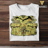 Personalized Australian Veterans/Soldier Tshirt Printed 22JUY-HQ16