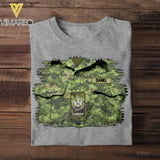 Personalized Canadian Veterans/Soldier Tshirt Printed 22JUY-HQ16