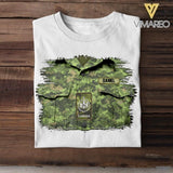 Personalized Canadian Veterans/Soldier Tshirt Printed 22JUY-HQ16