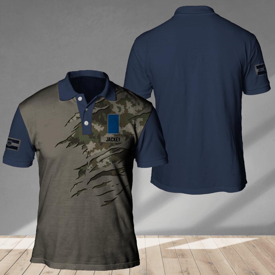 Personalized Finland Veteran/ Solider Camo Polo Shirts 3D Printed QTDT1807