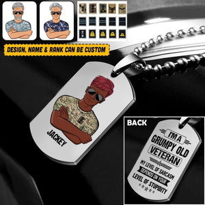 Personalized British Soldier/Veterans Necklaces Printed 22JUY-HQ18