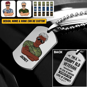 Personalized Canadian Soldier/Veterans Necklaces Printed 22JUY-HQ18