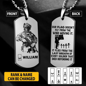 Personalized Australian Soldier/Veterans Necklaces Printed 22JUY-HY18