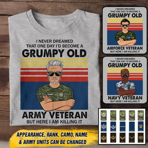 Personalized Canadian Veterans/Soldier Tshirt Printed 22JUY-HY18