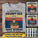 Personalized Canadian Veterans/Soldier Tshirt Printed 22JUY-HY18