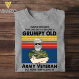 Personalized Canadian Veterans/Soldier Tshirt Printed 22JUY-HY18