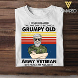 Personalized Canadian Veterans/Soldier Tshirt Printed 22JUY-HY18