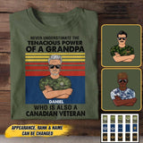 Personalized Canadian Veterans/Soldier Tshirt Printed 22JUY-HC18
