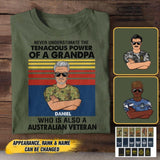 Personalized Australian Veterans/Soldier Tshirt Printed 22JUY-HC18