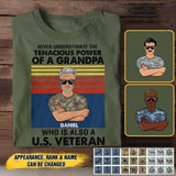 Personalized U.S Veterans/Soldier Tshirt Printed 22JUY-HC18