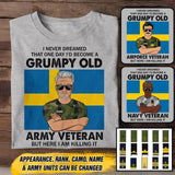Personalized Swedish Veterans/Soldier Tshirt Printed 22JUY-HY18