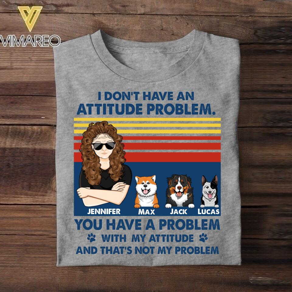 Personalized Dog Mom Tshirt Printed 22JUY-HY18