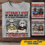 Personalized Australian Veterans's Wife  Tshirt Printed QTDT1807