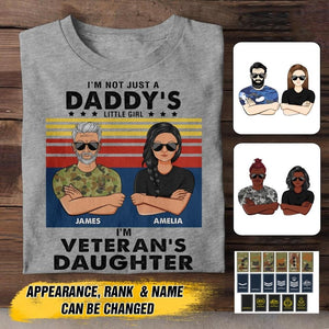 Personalized Australian Veterans's Daughter Tshirt Printed 22JUY-HC19