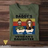 Personalized Canadian Veterans's Daughter Tshirt Printed 22JUY-HC19
