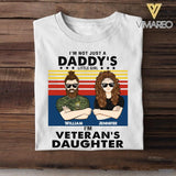Personalized Canadian Veterans's Daughter Tshirt Printed 22JUY-HC19